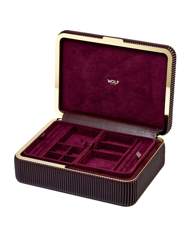 Bella Medium Jewellery Box Bordeaux
