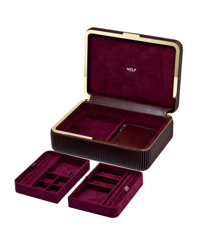Bella Medium Jewellery Box Bordeaux