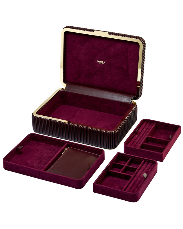 Bella Medium Jewellery Box Bordeaux