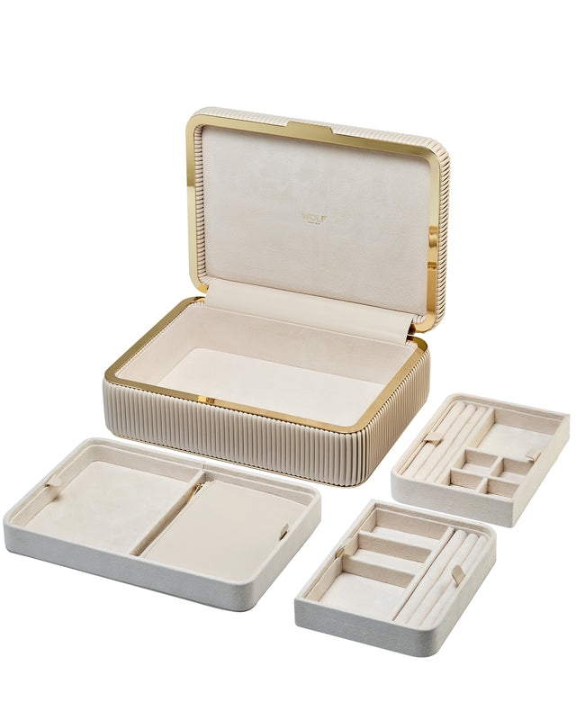 Bella Medium Jewellery Box Bone