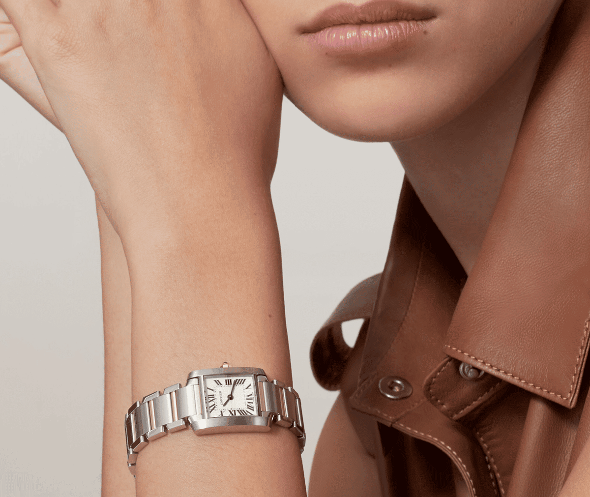 Cartier Tank Française Small With Accessories Tank Française