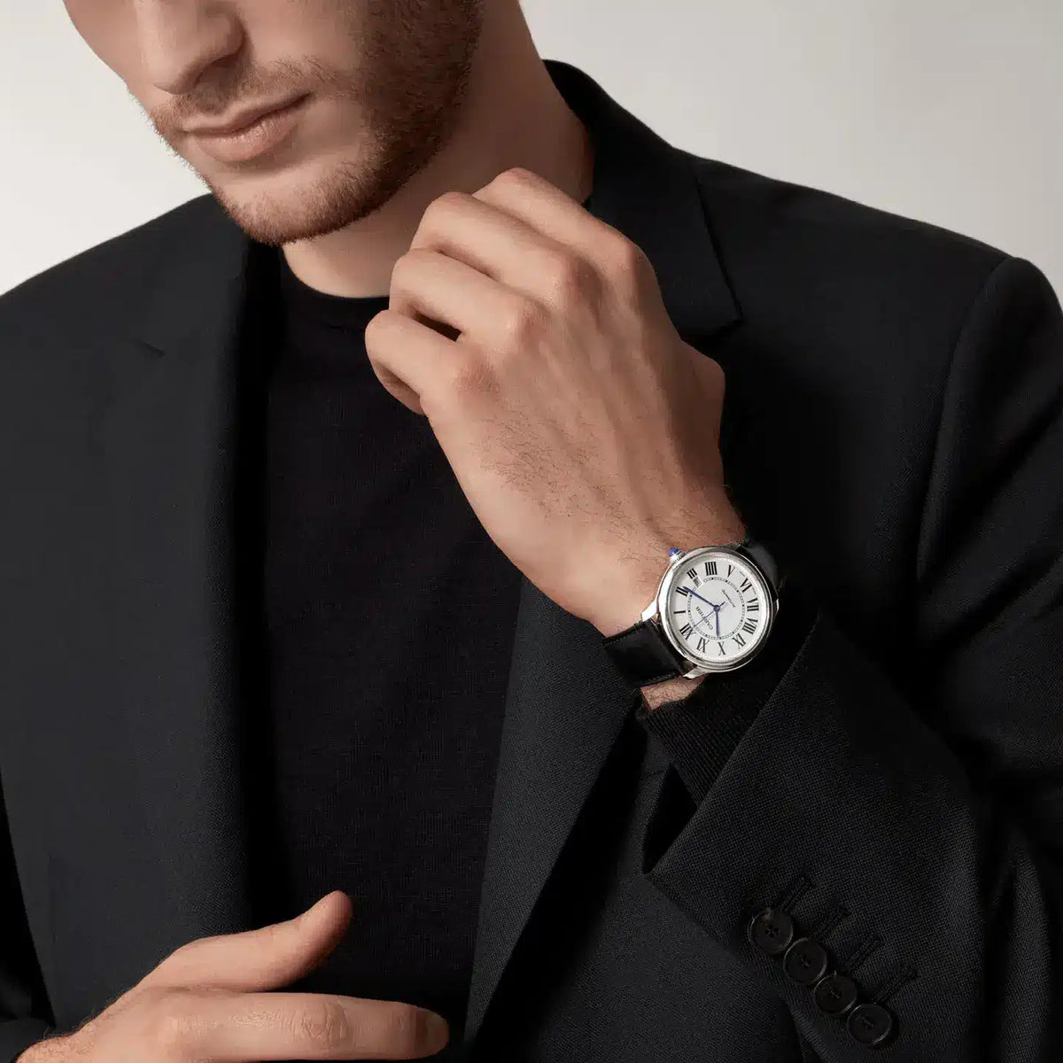 HOT Wrist Ronde Cartier 42mm Cartier Ronde On Wrist Ronde