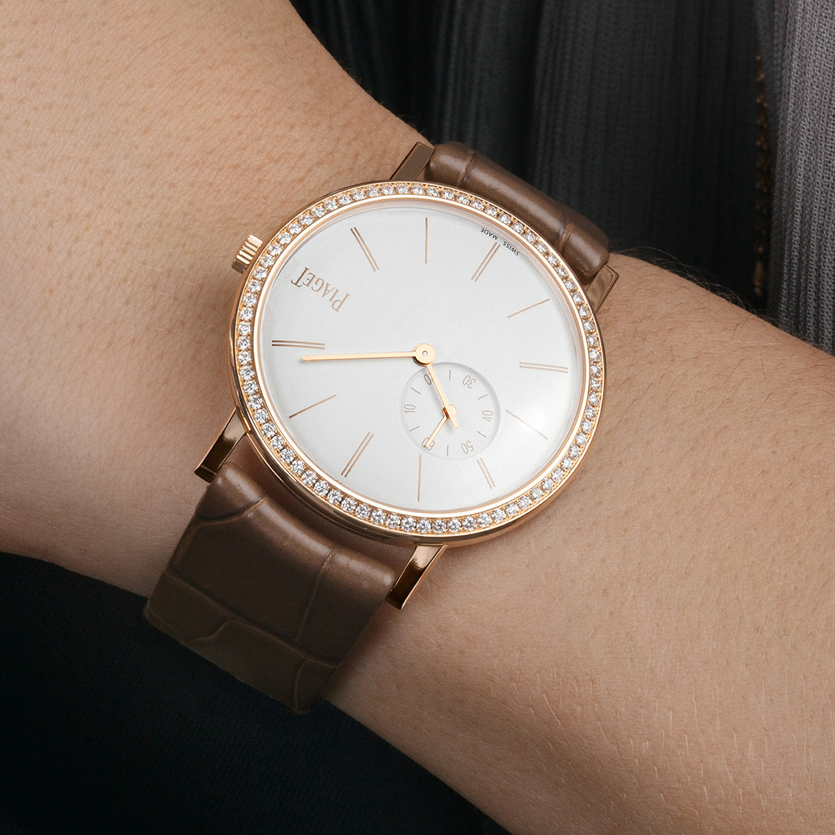 Rose Gold Piaget Swiss Watch Piaget Altiplano 34mm Rose Gold Kennedy