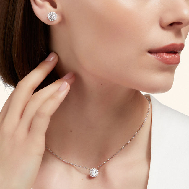 Icon Round Diamond Stud Earrings