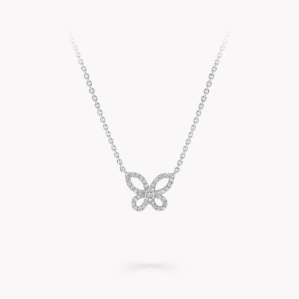 Mini Butterfly Silhouette Diamond Pendant | Kennedy
