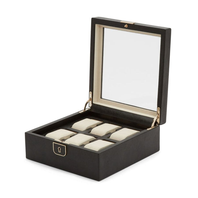 Palermo 6 Piece Watch Box Black Anthracite
