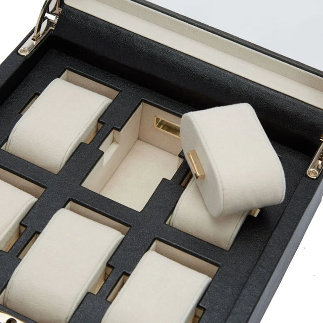 Palermo 6 Piece Watch Box Black Anthracite