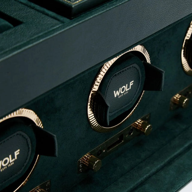 British Racing Green Triple Watch Winder