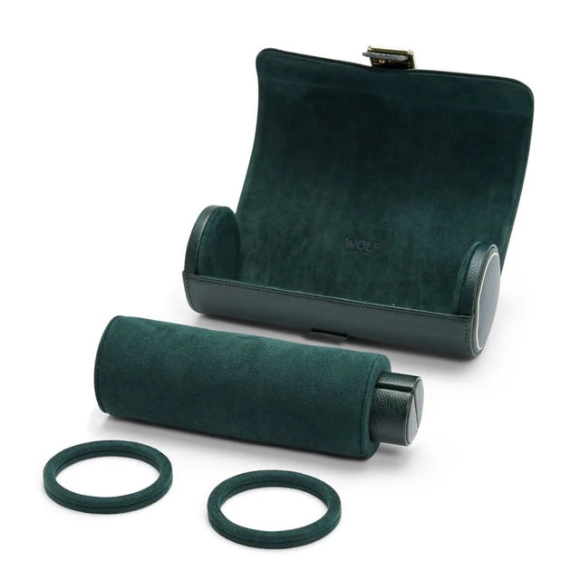 British Racing Green Triple Watch Roll