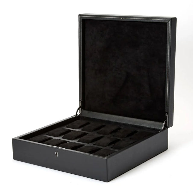 British Racing 15 Piece Watch Box Black