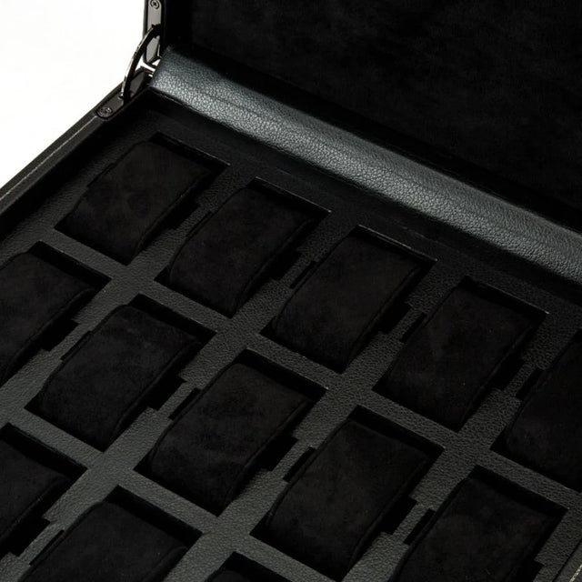 British Racing 15 Piece Watch Box Black