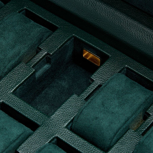 British Racing 15 Piece Watch Box Green