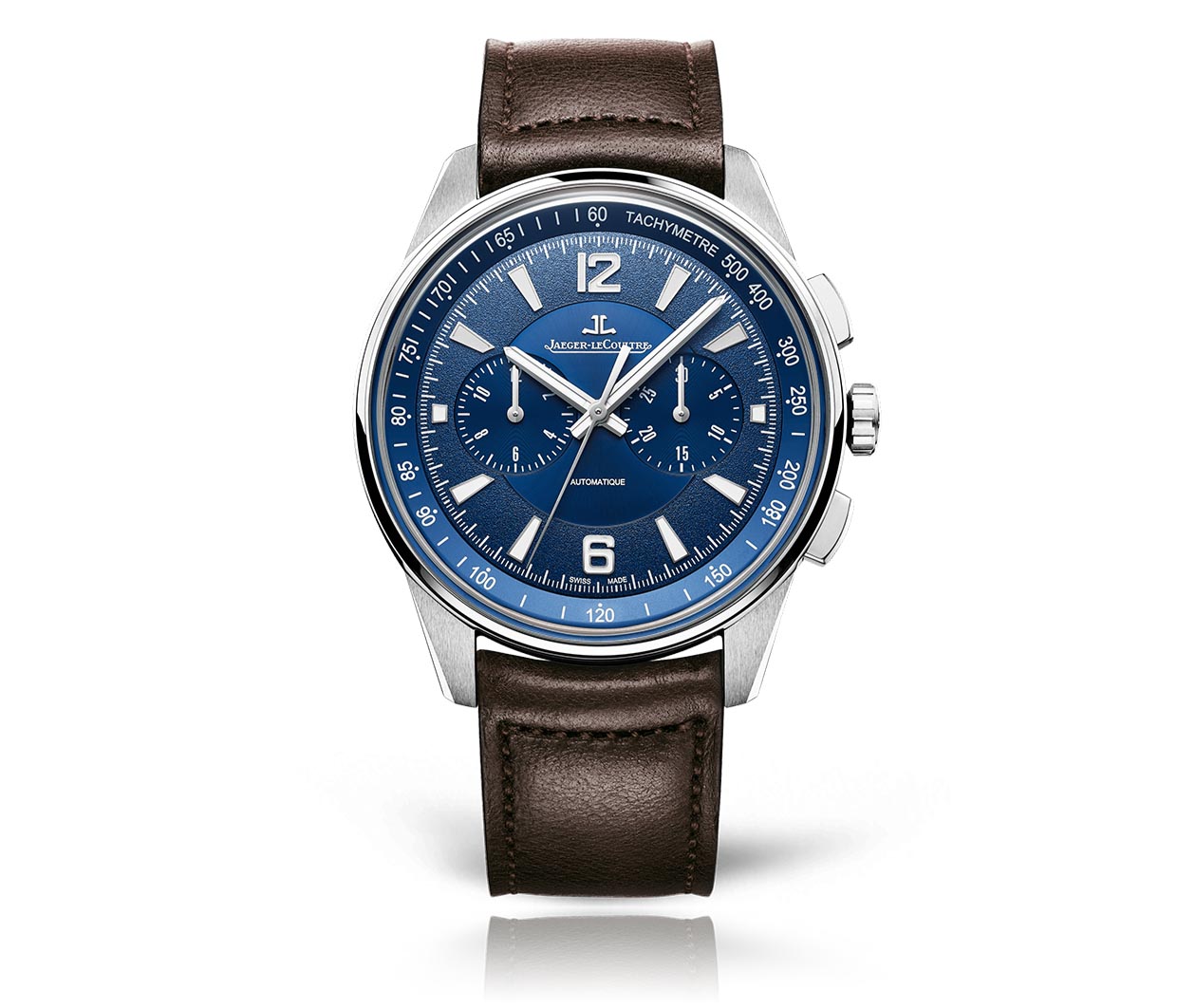 Jaeger LeCoultre Polaris Automatic Leather Strap Watch