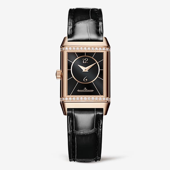 Jaeger-LeCoultre Reverso Classic Small Duetto Manual Gold Watch