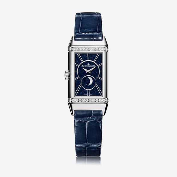 Jaeger LeCoultre Reverso One Duetto Moon Stainless Steel Case Watch