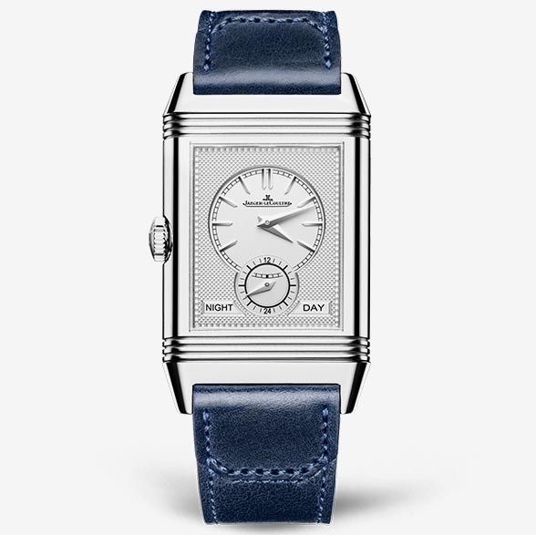 Jaeger LeCoultre Reverso Tribute Duoface Medium Silvered Dial Watch