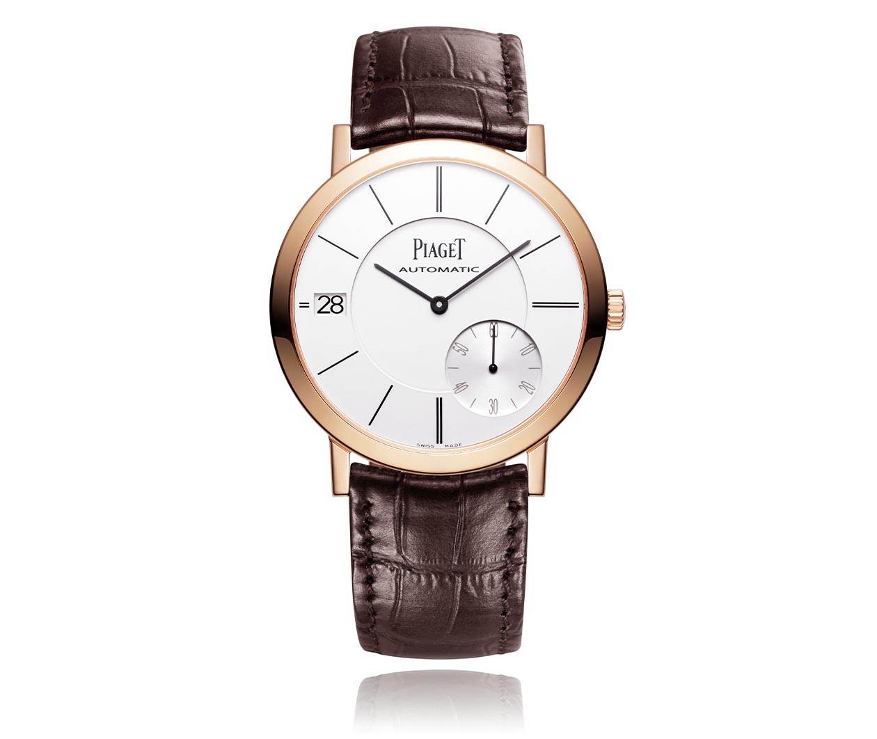 Piaget Altiplano Self Winding Leather Strap Watch