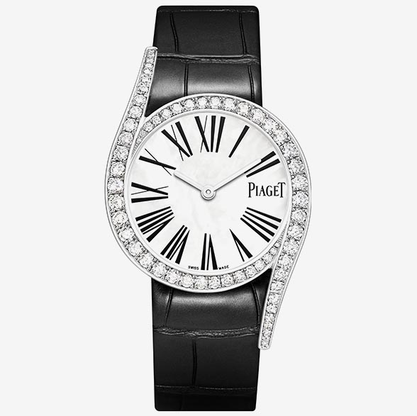 Piaget Limelight GALA White Gold Leather Strap Watch