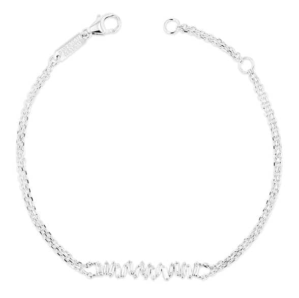 White gold chain store bracelet mens