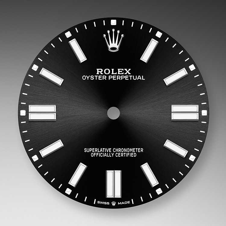 Rolex oyster perpetual discount 41 black dial