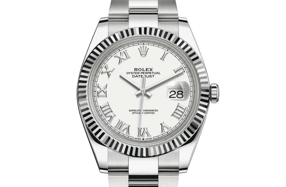 Rolex Datejust 41 Oyster 41 mm Oystersteel and white gold