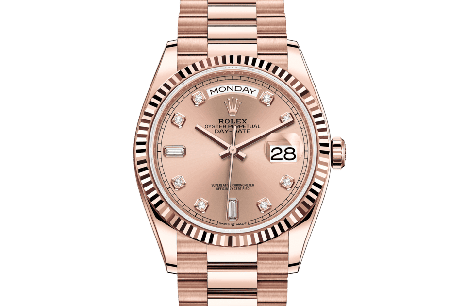 Rolex Day Date 36 Oyster 36 mm Everose gold M128235 0009