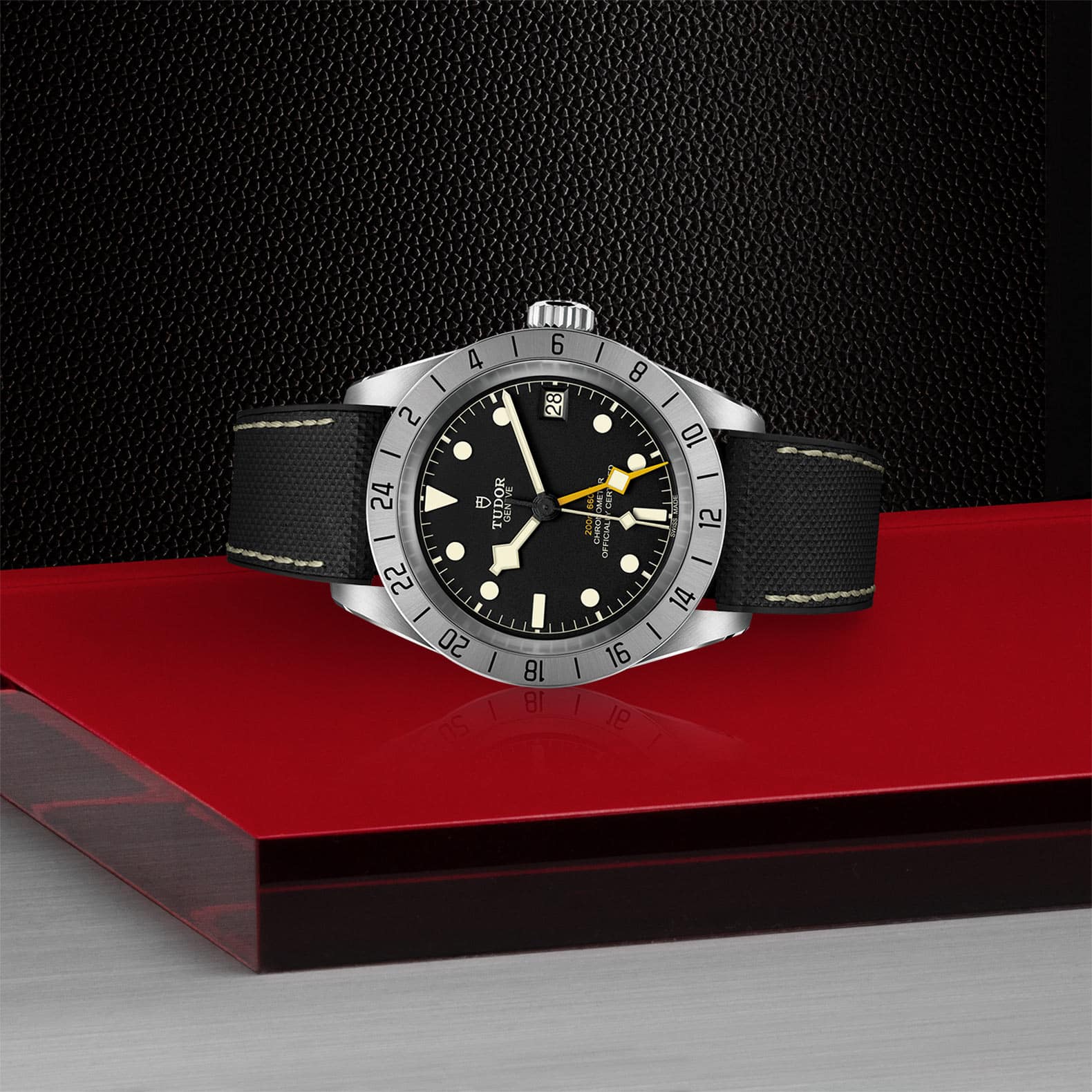 Tudor black bay steel rubber online strap