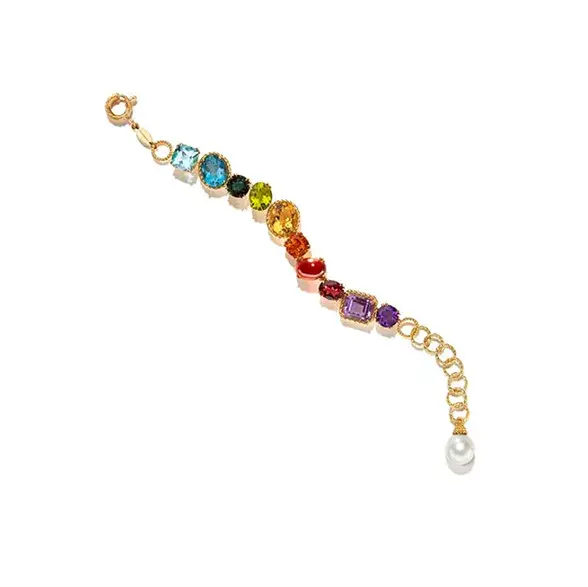 Rainbow Multicolour Gemstone Bracelet - Kennedy