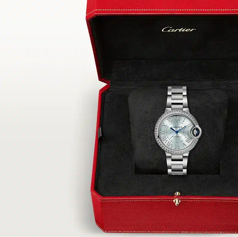 Cartier ballon discount bleu diamond bezel