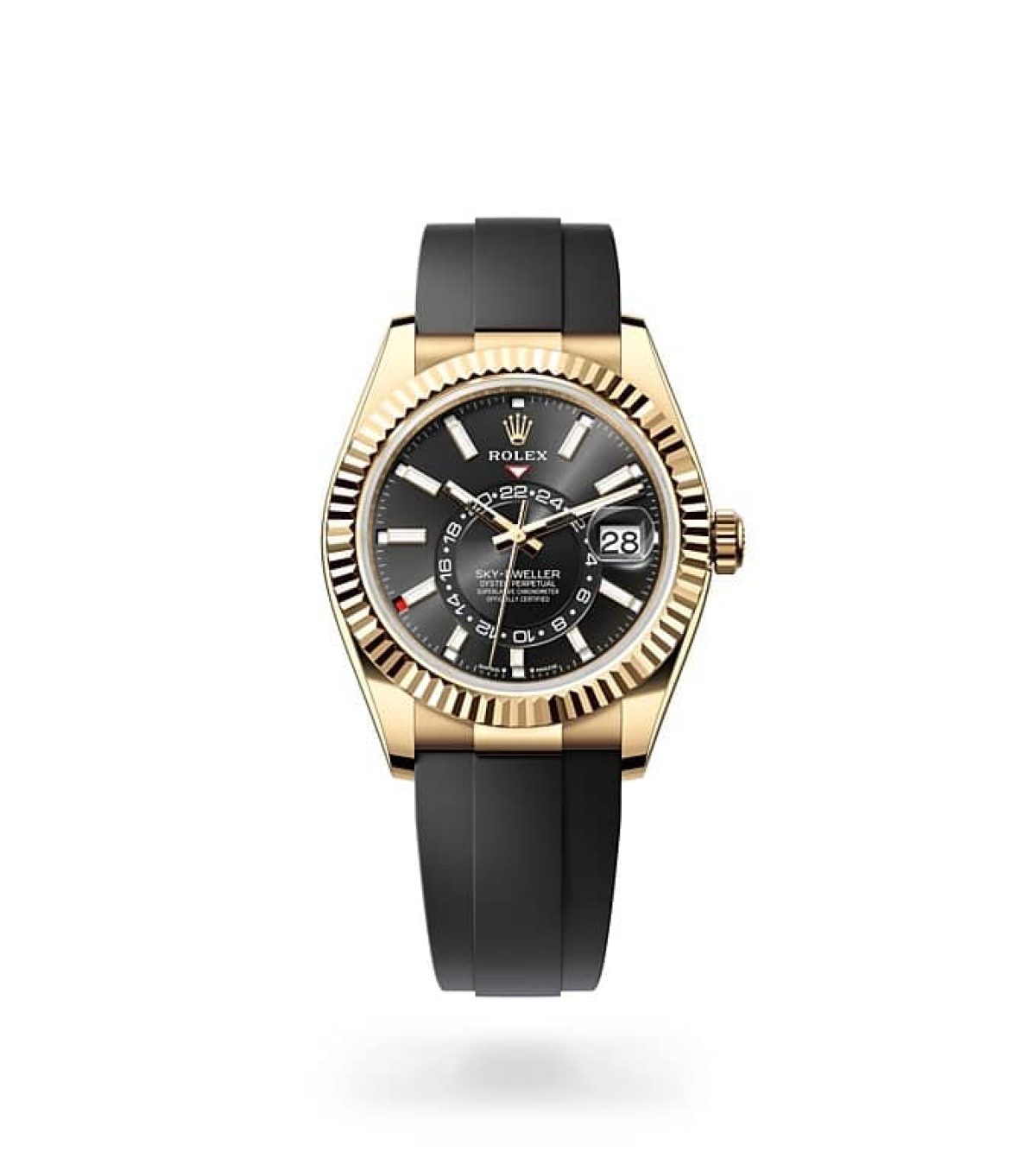 Rolex sky dweller deals price gold