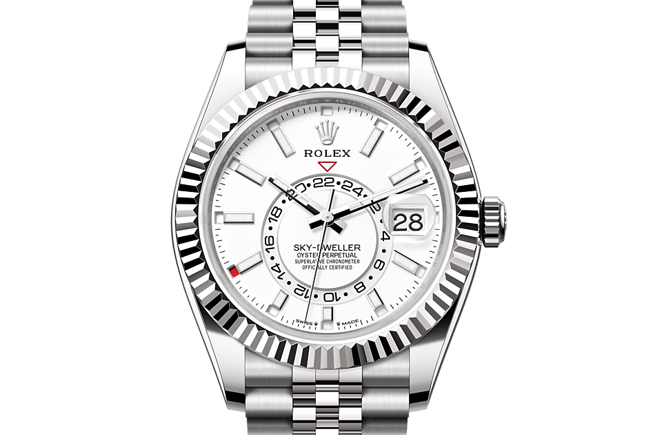 Rolex Sky Dweller Oyster 42 mm Oystersteel and white gold