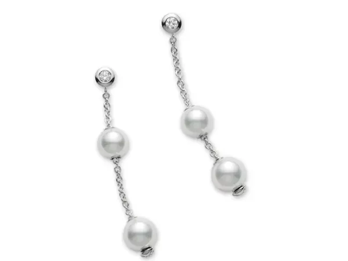 Mikimoto pearls clearance in motion earrings