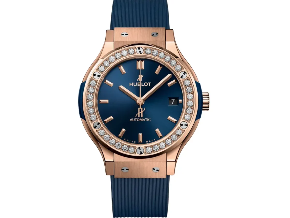 Hublot classic fusion hot sale blue king gold