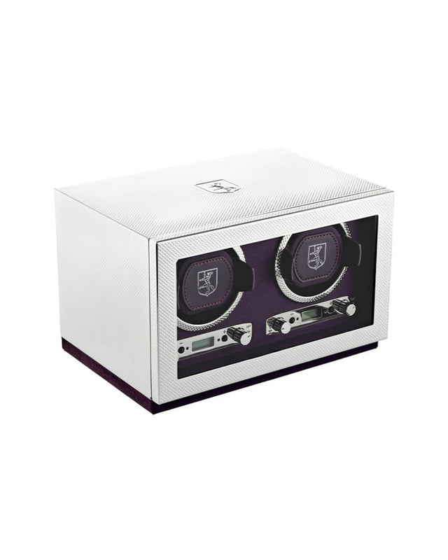Wolf Silver Double Watch Winder