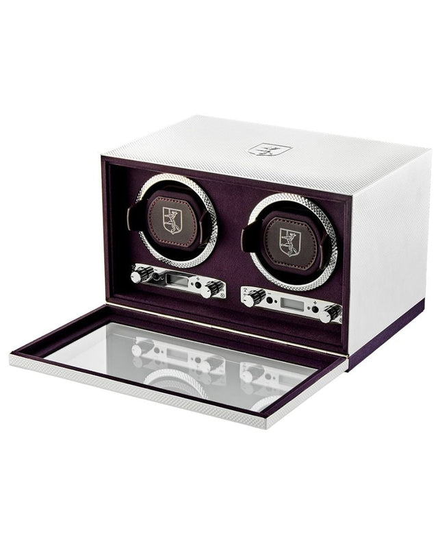 Wolf Silver Double Watch Winder