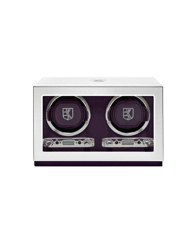 Wolf Silver Double Watch Winder