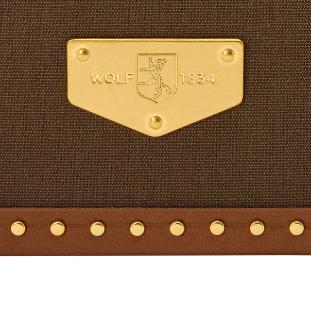 Wolf Ida Trunk Jewellery Box Khaki