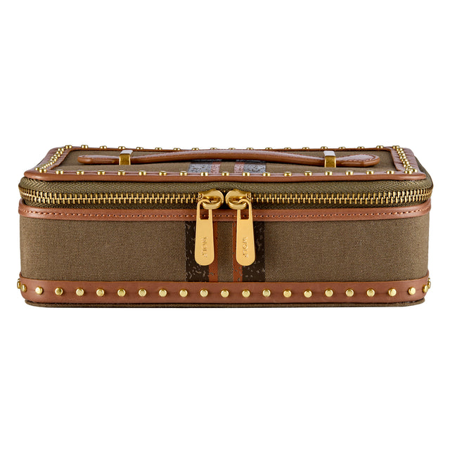Wolf Ida Travel Zip Jewellery Case Khaki