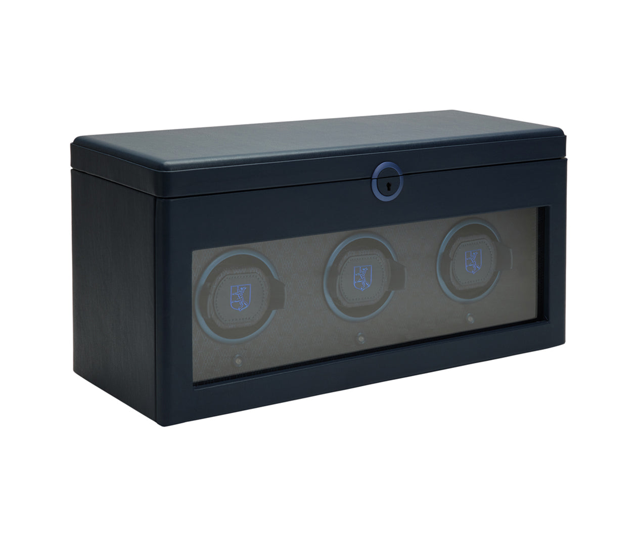 Earth Triple Watch Winder With Storage Blue | Kennedy