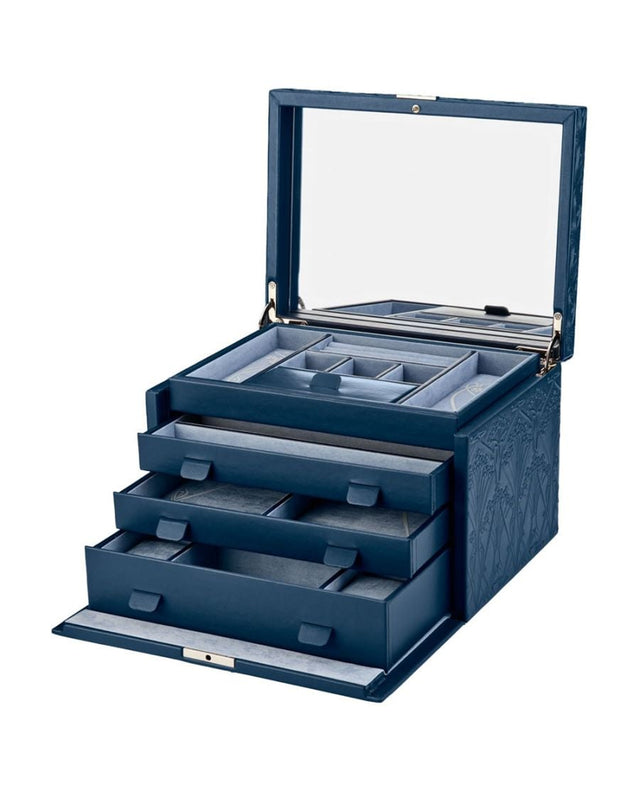 WOLF x Liberty Large Jewellery Box - Navy