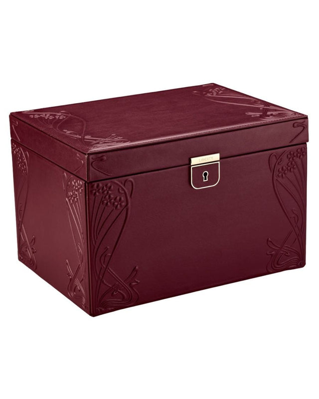 WOLF x Liberty Large Jewellery Box - Burgundy
