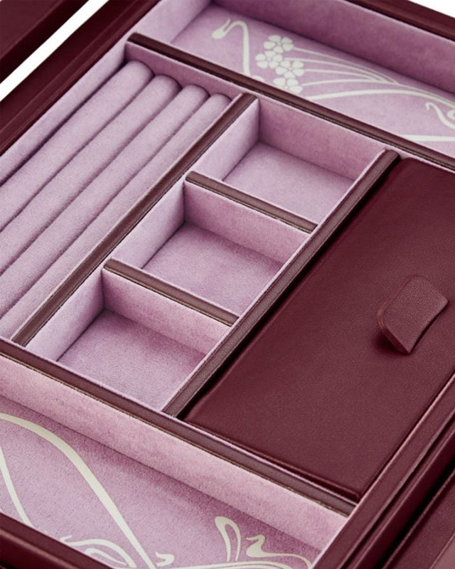 WOLF x Liberty Large Jewellery Box - Burgundy
