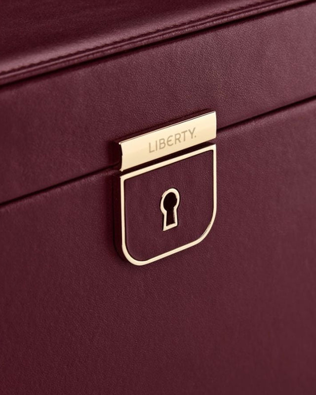 WOLF x Liberty Large Jewellery Box - Burgundy