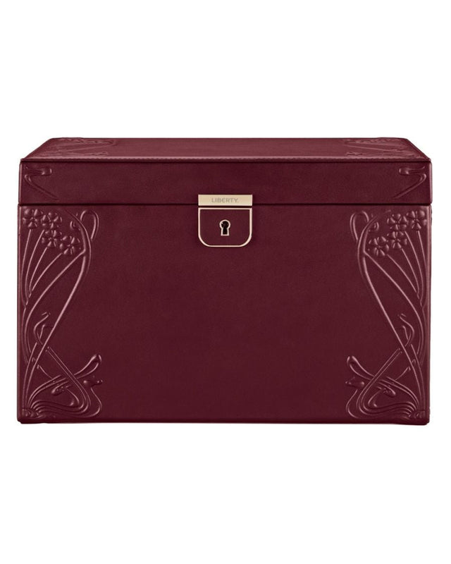 WOLF x Liberty Large Jewellery Box - Burgundy