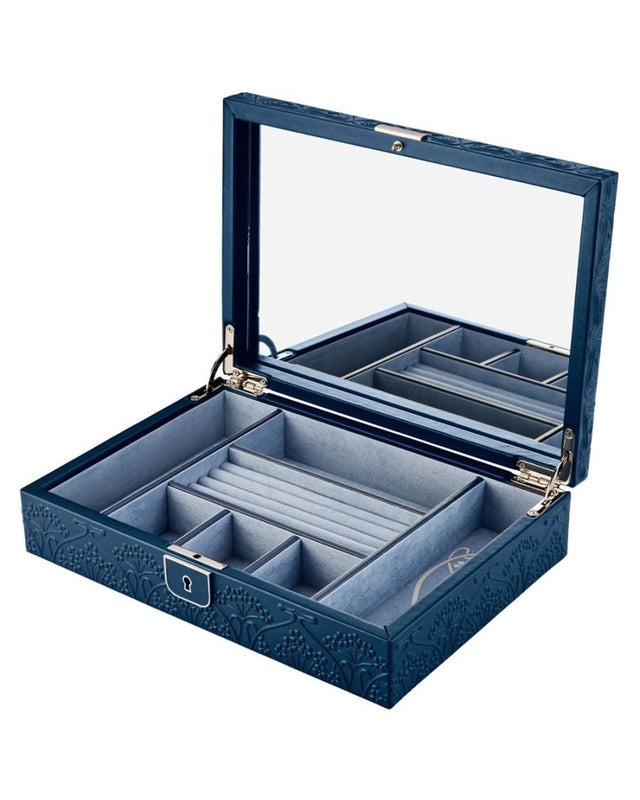 WOLF x Liberty Medium Jewellery Box - Navy