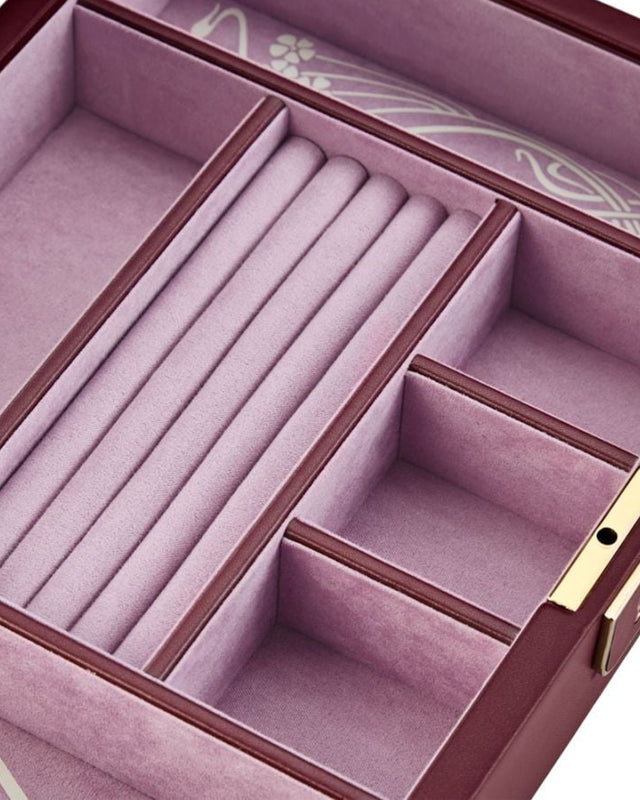 WOLF x Liberty Medium Jewellery Box - Burgundy