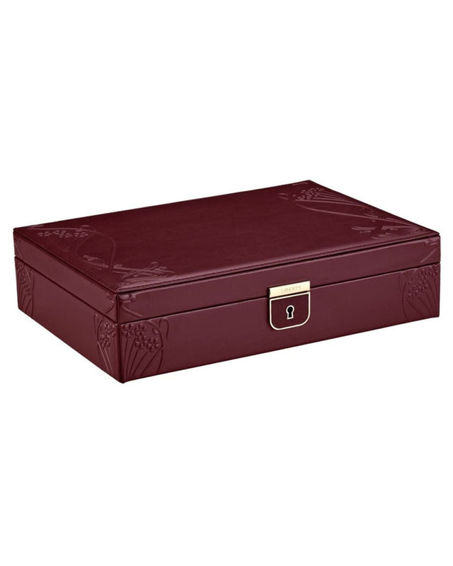 WOLF x Liberty Medium Jewellery Box - Burgundy