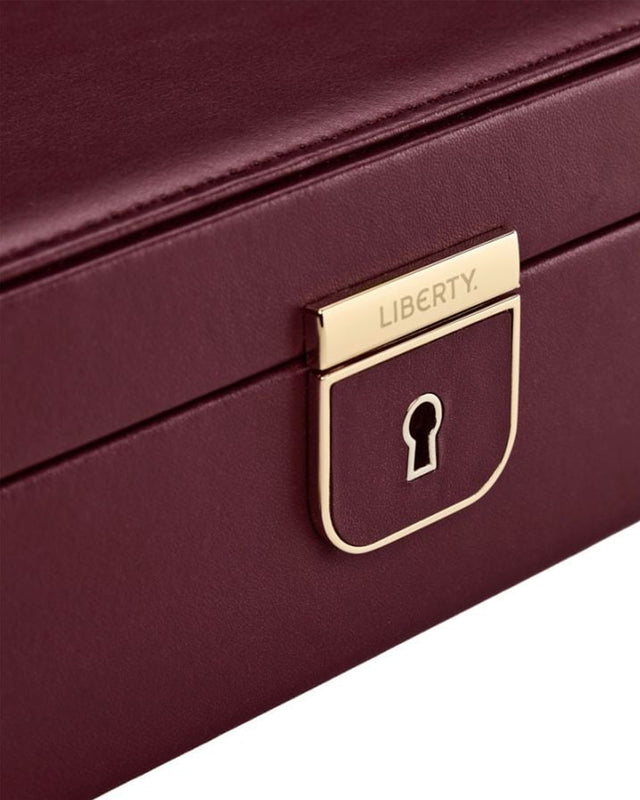 WOLF x Liberty Medium Jewellery Box - Burgundy