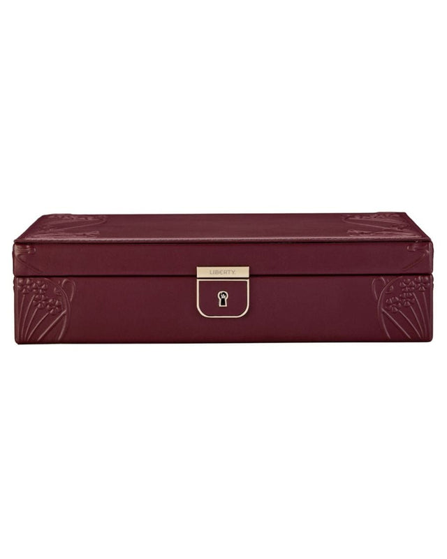 WOLF x Liberty Medium Jewellery Box - Burgundy
