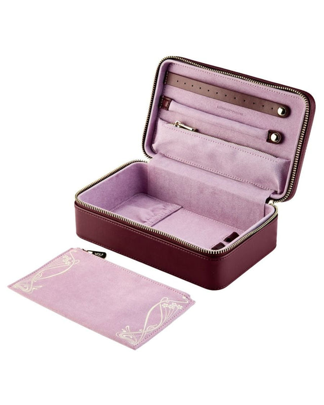 WOLF x Liberty Medium Zip Case - Burgundy